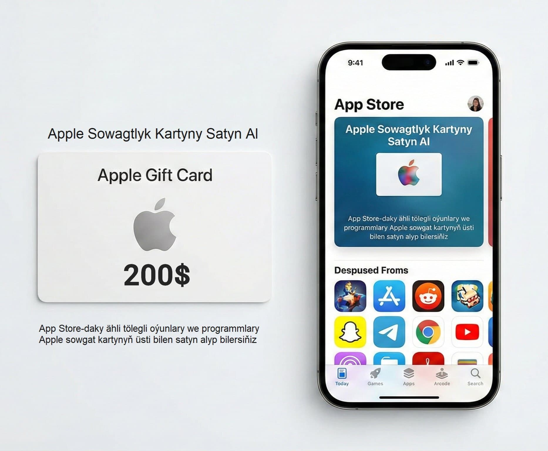 USA 200$ Apple gift card